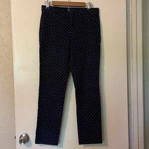 Banana Republic Navy Polka Dot Suit Pants